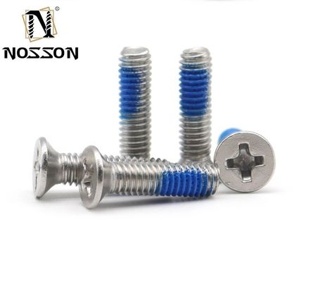 Parafusos de direção hexadecimal de aço inoxidável métrico de acabamento simples com chave de bloqueio de fios com norma GB e certificação ISO