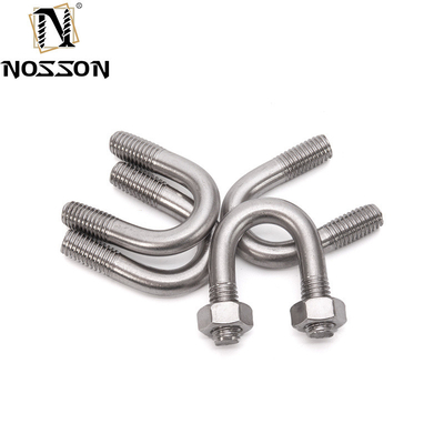 Aço inoxidável 316 para parafusos U de dobra redonda plana DIN1142 Especial para M3 M4 M5 M6 M8 M10 M12 M16 M20 ANSI/ASME