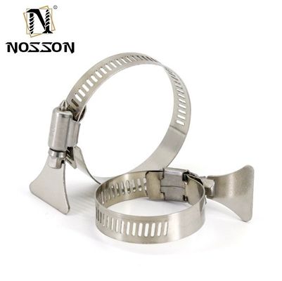 Customizado Alemanha Tipo aço inoxidável tubo telescópico de libertação rápida Tipo C tubos de tubulação de tubulação clipes de mangueira Grampos com parafuso do polegar / alça