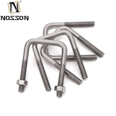 ZINC Finish Round Bend U Bolt para projetos de construção em edifícios feitos de aço inoxidável