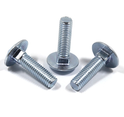 Finitura simples SS304 SS316 Carrinho galvanizado Bolta de porco M4 M5 M6 M8 M10 com aço de grau A2-70/A4-80/304/316 e alto grau