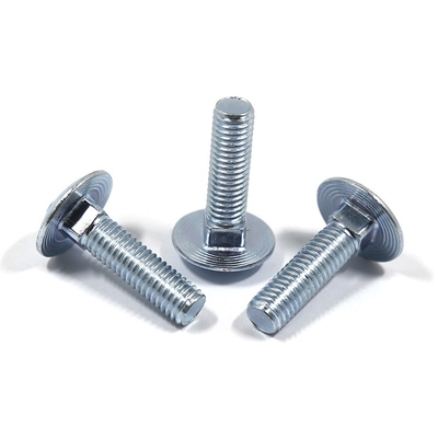 Finitura simples SS304 SS316 Carrinho galvanizado Bolta de porco M4 M5 M6 M8 M10 com aço de grau A2-70/A4-80/304/316 e alto grau