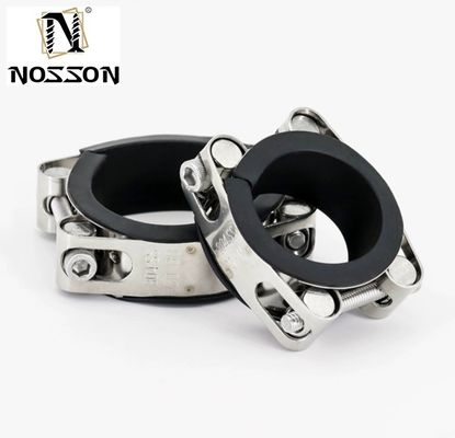 Aperto de mangueira de parafusos pesados métrico GB padrão T-bolt ajustável de aço inoxidável único 304 para sistema de medição de mineração