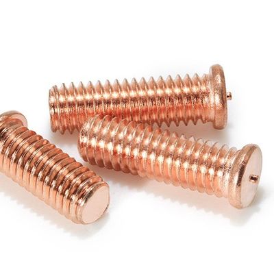 Brass aço inoxidável cobre revestido CD flangeado capacidade totalmente roscado descarga ponto de soldagem studs parafusos para industrial