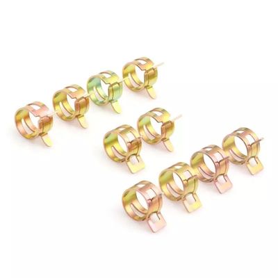 Instock zinco mola de vácuo óleo combustível água cpu mangueira clipe tubo para banda braçadeira metal prendedor mola clipes braçadeira combustível aros tubo ar