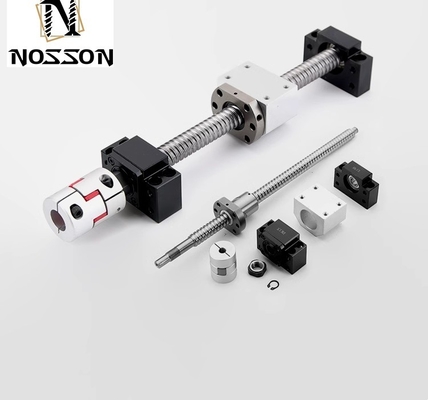 Parafusos de precisão CNC de polir de aço inoxidável ISO9001 2008 Certificado parafusos de esferas SFU1204 de 3000 mm com motor passo a passo e chumbo longo