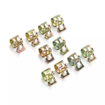 6-15mm Grampos de carga pesada Tipo de banda de mola de combustível Mangueira de vácuo de tubo de silicone Grampos revestidos de zinco para indústria pesada