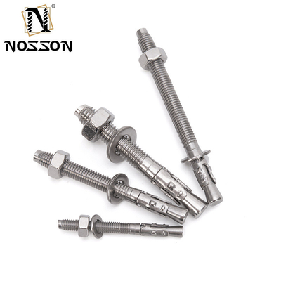 Tornos de âncora de cunha M8 M10 M12 M36 padrão DIN 529 aço inoxidável Boulon tornos de âncora de concreto Drop em âncora de expansão