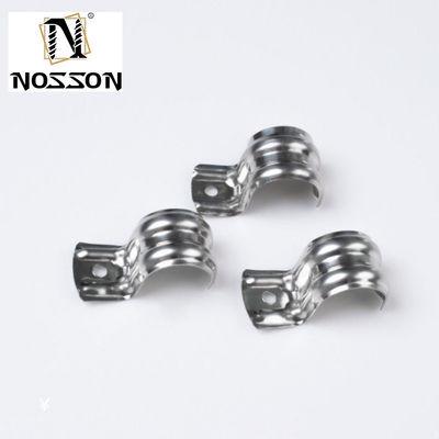 Instock aço inoxidável tipo U pinça pinça de tubo com dois buracos fácil instalação duplo buraco pinça de sela