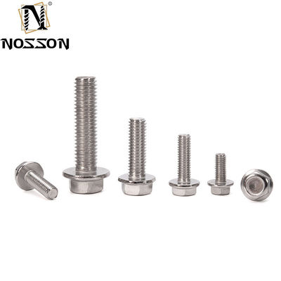 Grau A2-70 SS 304 316 ANSI B18.21 5/16&quot; 3/8&quot; Inch Size Hex Flange Bolt com acabamento DIN Standard Zinc