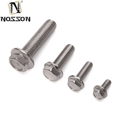 Grau A2-70 SS 304 316 ANSI B18.21 5/16&quot; 3/8&quot; Inch Size Hex Flange Bolt com acabamento DIN Standard Zinc