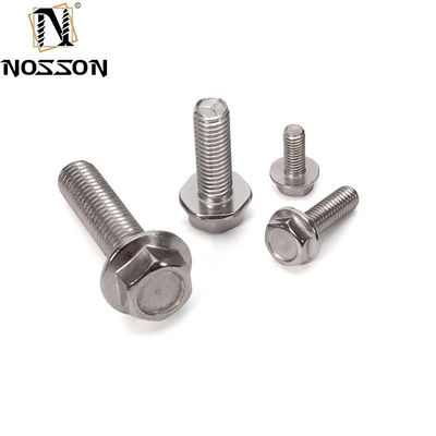 Grau A2-70 SS 304 316 ANSI B18.21 5/16&quot; 3/8&quot; Inch Size Hex Flange Bolt com acabamento DIN Standard Zinc