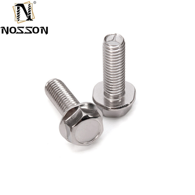 Parafusos de transporte de alta qualidade para aplicações de carga pesada DIN Standard Hex Flange Head Serrated Screws A2-70/A4-80/304/316