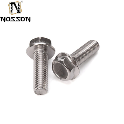 Parafusos de transporte de alta qualidade para aplicações de carga pesada DIN Standard Hex Flange Head Serrated Screws A2-70/A4-80/304/316