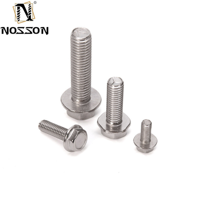 Parafusos de transporte de alta qualidade para aplicações de carga pesada DIN Standard Hex Flange Head Serrated Screws A2-70/A4-80/304/316