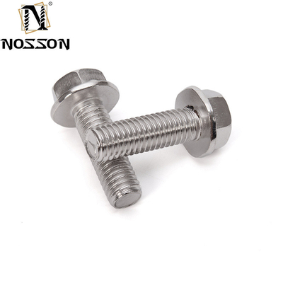Parafusos de transporte de alta qualidade para aplicações de carga pesada DIN Standard Hex Flange Head Serrated Screws A2-70/A4-80/304/316
