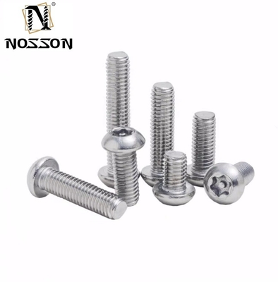 ANSI/ASME padrão 304 Torx de aço inoxidável cabeça de panela redonda com parafuso anti-roubo parafusos de segurança seis lóbulos botão cabeça prova de adulteração parafusos