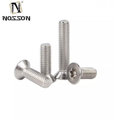 Cabeça de panela de aço inoxidável Torx Pin Anti-roubo Cabeça redonda Parafusos de segurança personalizados no sistema de medição métrica DIN Standard