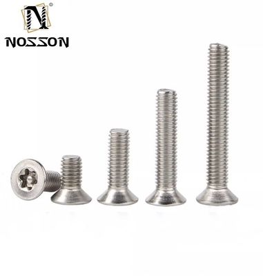 Cabeça de panela de aço inoxidável Torx Pin Anti-roubo Cabeça redonda Parafusos de segurança personalizados no sistema de medição métrica DIN Standard
