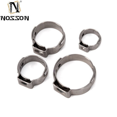 Suporte personalizado de tubos de aço inoxidável de alta pressão SS 304 Single Ear Hose Clamp para aplicações pesadas