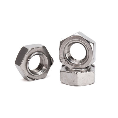 Fabricação de máquinas de fixação para a indústria de alimentos e bebidas M6-1.0 M8 Nozes de solda hexadecimal com sistema de medição imperial e norma ISO