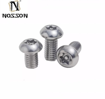 Tintura azul acabamento INCH parafuso anti-roubo Car Airtag bicicleta feita em porco nariz Torx 5-lobe Pin T-Head aço inoxidável parafusos de segurança à prova de adulteração