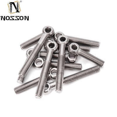 Parafusos para olhos de peixe redondos de aço inoxidável de acabamento simples M5 M6 M8 M10 M12 M16 M20 M24 M30