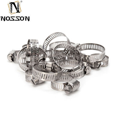 Medição métrica padrão Tipo de fixação de tubos pesados com material de aço inoxidável e pinça de verme de pinça de mangueira quente