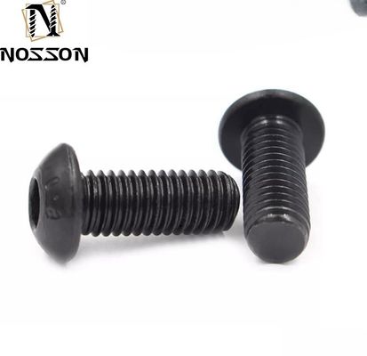 Design de acabamento preto Beall aço carbono M3 M4 M12 Allen chave cabeça de cogumelo parafusos de cabeça de botão para industrial