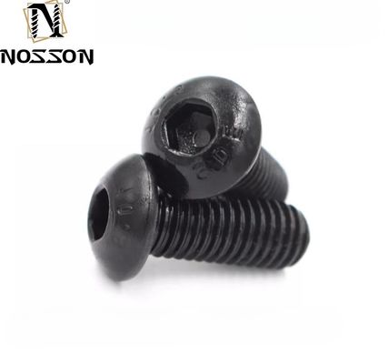 Design de acabamento preto Beall aço carbono M3 M4 M12 Allen chave cabeça de cogumelo parafusos de cabeça de botão para industrial