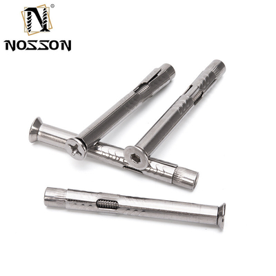 Aço Prateado Mancha de Ferro Galvanizado Anchor Contro-encosto cabeça parafuso com porca 4.8 8.8 10.9 12.9 Grau Sistema de Medição INCH