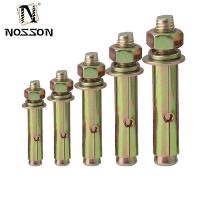 Amostra de acabamento marrom de aço inoxidável B8MSH B8M B8 B7 18-8 INOX 1/4in Hex Head Sleeve Anchor para aplicações pesadas