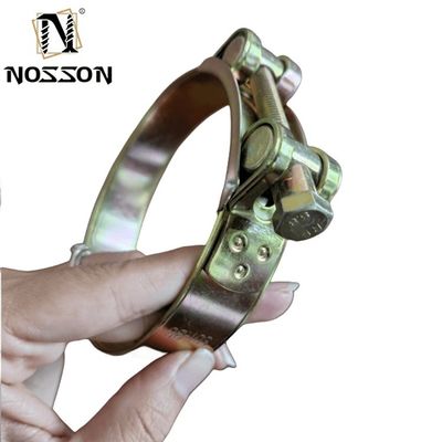 Grade industrial JIS Standard Solid Robust Heavy Duty Hose Clamp com revestimento de zinco