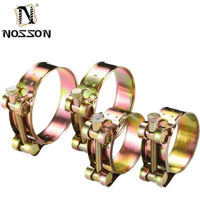 Grade industrial JIS Standard Solid Robust Heavy Duty Hose Clamp com revestimento de zinco
