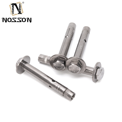 Aço inoxidável cabeça hexagonal de betão para ancoragem parafusos M6M8M10M12 Capacidade 700 azul diâmetro 5/16IN TiCN