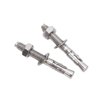 DIN padrão de aço carbono de prata aço inoxidável 304 316 Wedge Anchor Anchor de expansão Bolt Dyna Bolt SS304 para versátil