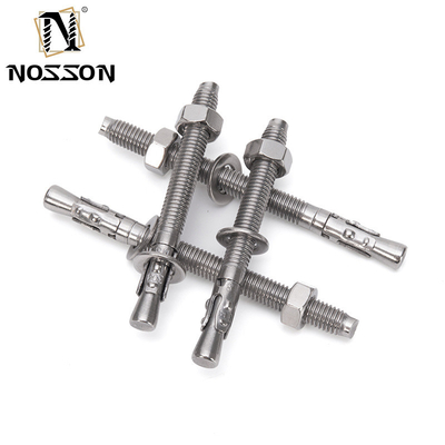 DIN padrão de aço carbono de prata aço inoxidável 304 316 Wedge Anchor Anchor de expansão Bolt Dyna Bolt SS304 para versátil