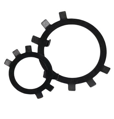 Finitura preta ANSI/ASME Padrão M10-M200 Split Style aço inoxidável seis mandíbulas Check Washers Half Shaft Lock para nozes redondas