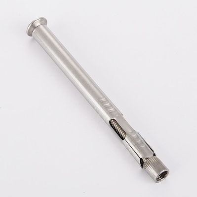 DIN padrão 304 aço inoxidável Countersunk Head Hex Socket Expansão parafusos de parafusos para janela ou moldura de porta fixada em prata