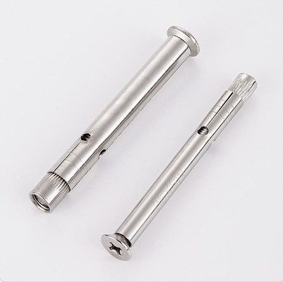 DIN padrão 304 aço inoxidável Countersunk Head Hex Socket Expansão parafusos de parafusos para janela ou moldura de porta fixada em prata