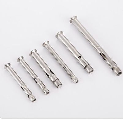 DIN padrão 304 aço inoxidável Countersunk Head Hex Socket Expansão parafusos de parafusos para janela ou moldura de porta fixada em prata