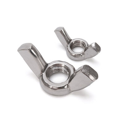 Aço inoxidável 304/316 Nozes de borboleta de asa com acabamento galvanizado Sistema de medição métrico padrão JIS Durável