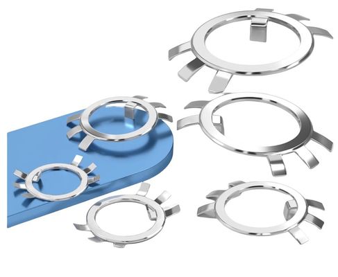 Lavadoras de fecho de mola para instalações elétricas M10 M12 M14 M60 Aço carbono JIS padrão estilo dividido Lavadora de garras seis