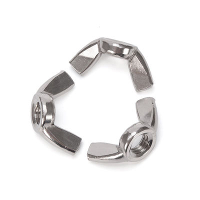 Aço inoxidável 304/316 Nozes de borboleta de asa com acabamento galvanizado Sistema de medição métrico padrão JIS Durável