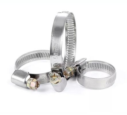 ANSI/ASME Standard Slotted Head Screw Hose Clamps para parafusos pesados do tipo alemão e customization ODM de aço inoxidável