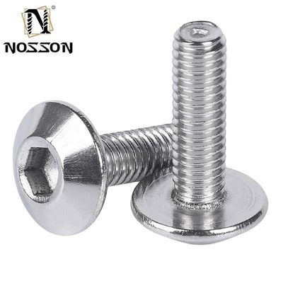 Finitura galvanizada M5*12 Cabeça de guarda-chuva de aço inoxidável Parafuso hexagonal para aplicações de sistemas métricos de medição