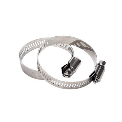 Superfície Plain American Ajustável Pipe Clamp Worm Gear 201 304 aço inoxidável mangueira grampos 10-16 com zinco Finish Sample