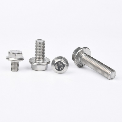 Parafusos de carroço de aço inoxidável de acabamento de zinco super duplex SAF2205 2507 A286 Phillips Drive Hex Head Flange Bolto DIN6921