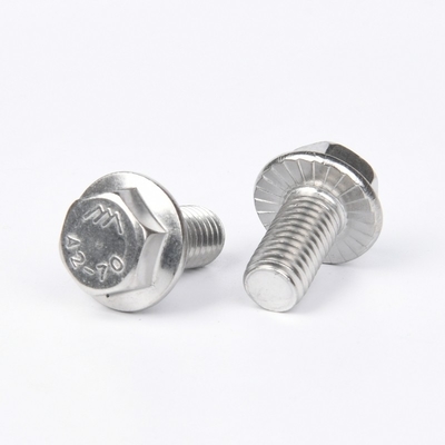 Parafusos de carroço de aço inoxidável de acabamento de zinco super duplex SAF2205 2507 A286 Phillips Drive Hex Head Flange Bolto DIN6921