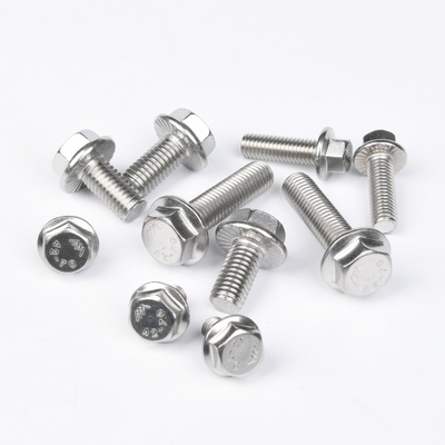 Parafusos de carroço de aço inoxidável de acabamento de zinco super duplex SAF2205 2507 A286 Phillips Drive Hex Head Flange Bolto DIN6921